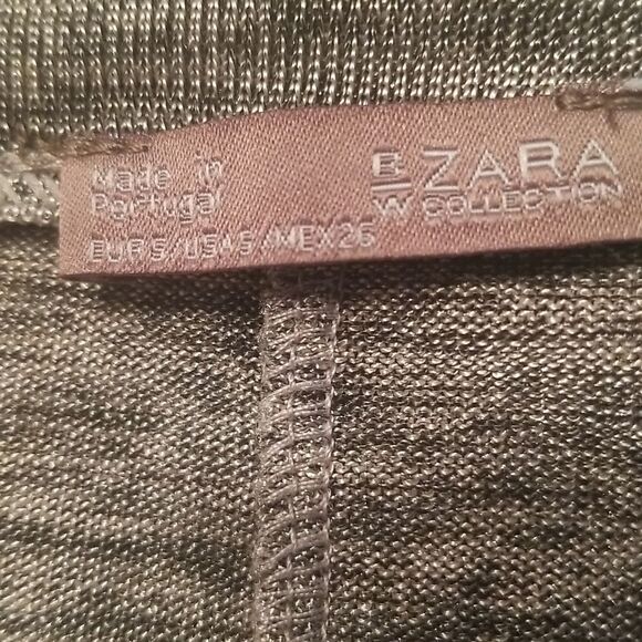 ZARA Tunic Silver EUC SZ Small - Picture 6 of 7
